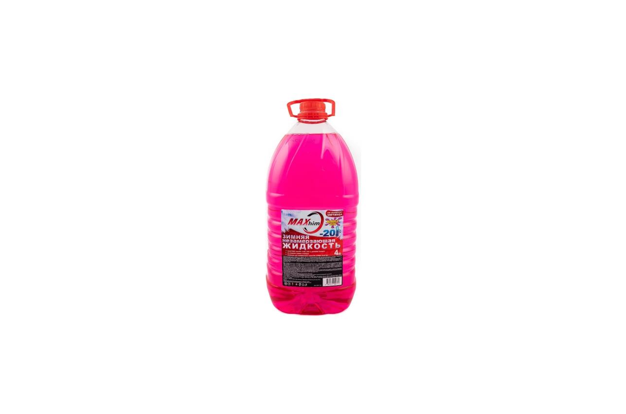 Жидкость незамерзающая MAXHIM 4л до -20 с запахом BUBBLE GUM MH1121