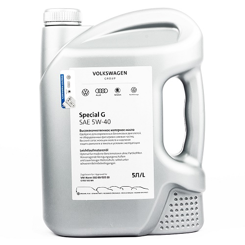 Масло моторное VAG Special G 5W40 синтетическое 5 л G R52502M4  VW