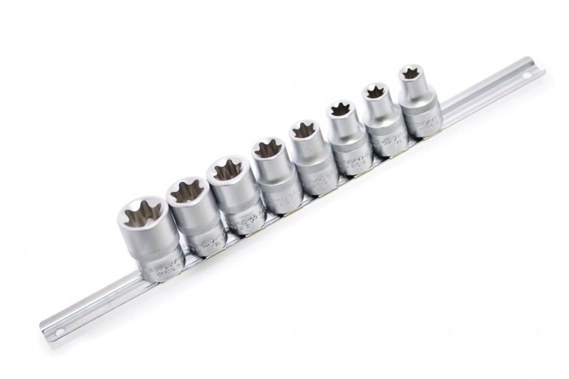 Набор головок TORX E10-E24 (DR1/2"; 9пр, на планке) АвтоDело 39839