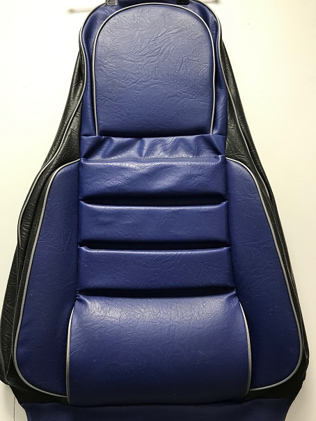 Чехлы сидений ВАЗ 2111-2112-2172 винил-кожа (синие)