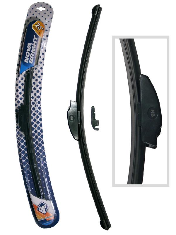 Стеклоочиститель (щетка) 70 см 1-шт бескаркасные (Nova Bright)