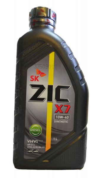 Масло моторное ZIC 10/40 X7 Diesel синтетика 1л.
