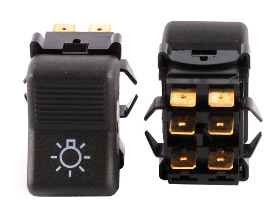 Переключатель 2107 габарит(два полож. 6конт.) П147-04.43/29   GRP10011