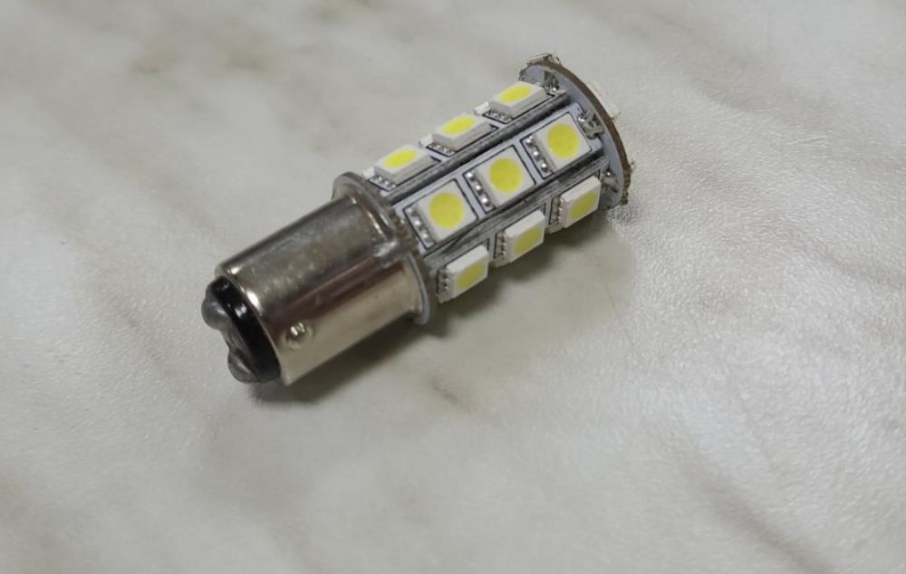 Лампа 12V диод P21W/5W с цоколем (24 диод)
