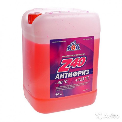 Антифриз AGA Красный -40C+123С 10л