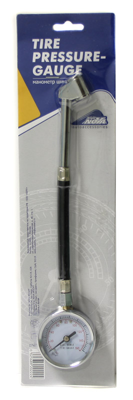 Манометр шинный "Bright  Nova" д/грузовых а/м до 12Атм.