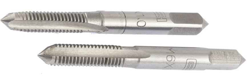 Метчик ручной М6x1,0 мм, комплект из 2 шт. СИБРТЕХ 76617