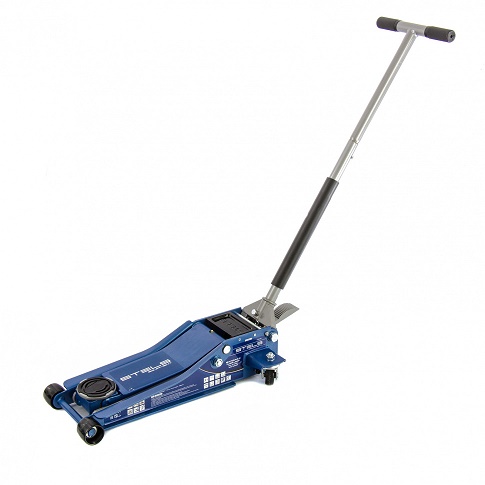 Домкрат  3т гидравлический подкатной, быстр.подъем, QUICK LIFT, 75-505 мм, проф, с педалью// Stels