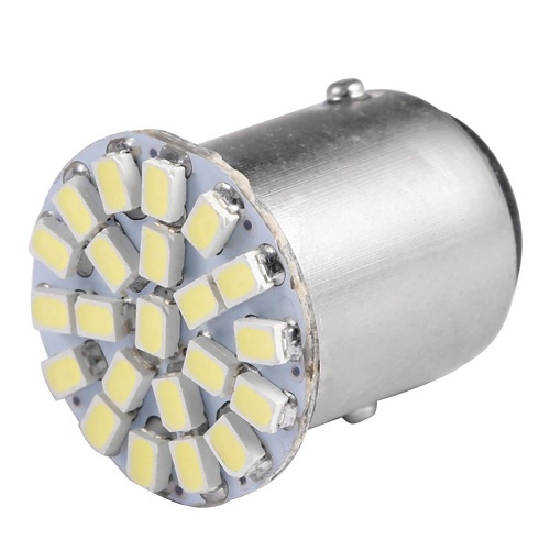 Лампа 24V диод P21W с цоколем (22 диод) мощ.2Вт., ярк.110Lm