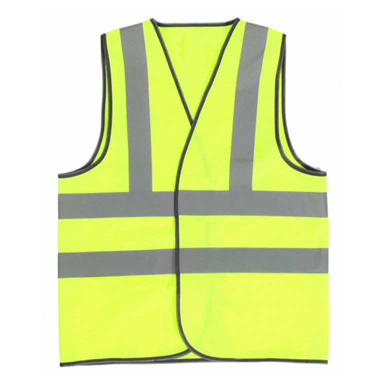 Жилет светоотражающий зелёный 4 полоски