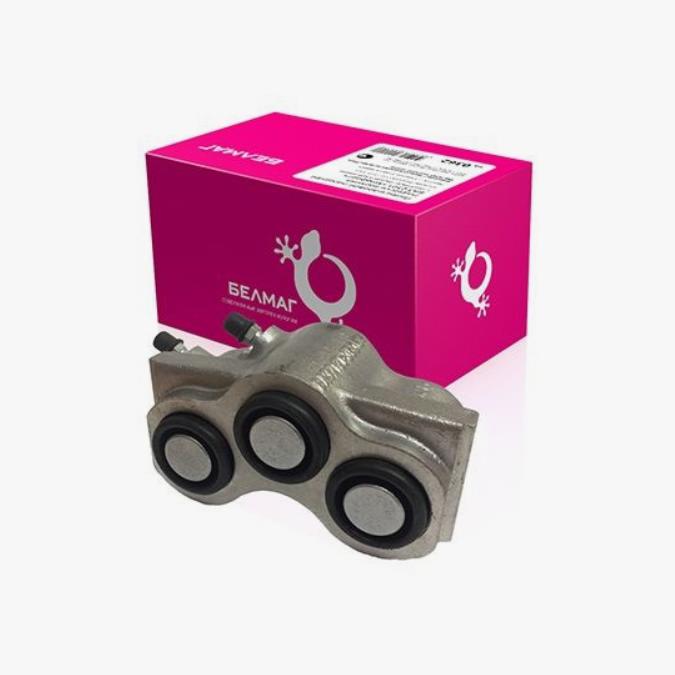 Цилиндр 21214 блок тормоза передний(правый) BM0216 БелМаг (под один шланг) 