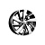 Диск колёсный литой R-16 5х114,3х67,1х6,5 ЕТ46 алмаз черный (КиК КС741) Митсубиси АСХ