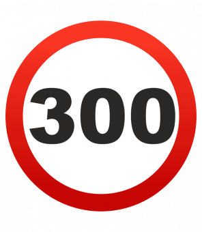 Наклейка " 300 "