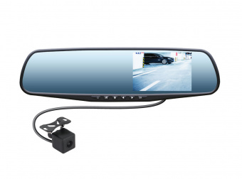 Видеорегистратор в зеркале+камера заднего вида SWAT VDR-4U Full HD, 150°