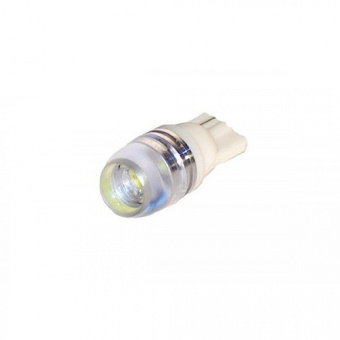 Лампа 12V диод T10 W5W без цоколя (1 диод) линза боковое освещение