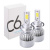 Лампа 12V диод H7 Allroad C6 СУПЕР LED ком-кт (белая)+охладитель