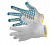 Перчатки трикотажные, ПВХ-покрытие "Точка", 10 класс // Россия