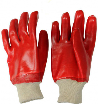 Перчатки рабочие резиновый облив /манжет резинка/.