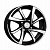 Диск колёсный литой R-15 4x100 67,1х6,5 ЕТ 45 Игуана (КС546-08) алмаз черный