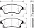 Колодки торм. передние CHEVROLET Cruze 09- (R16) SANGSIN SP1362