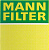 Фильтр масляный MANN-HU6007X Opel Antara 2.4 / Vectra/ Insignia/ Zafira (аналог MAHLE OX 258D)