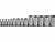 Набор головок TORX Е4-Е24 1/2,1/4 14пр. на планке OMBRA