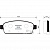 Колодки торм. задние CHEVROLET Cruze(R15), Aveo (T300), Orlando, Opel Astra J, Zafira C, Mokka 