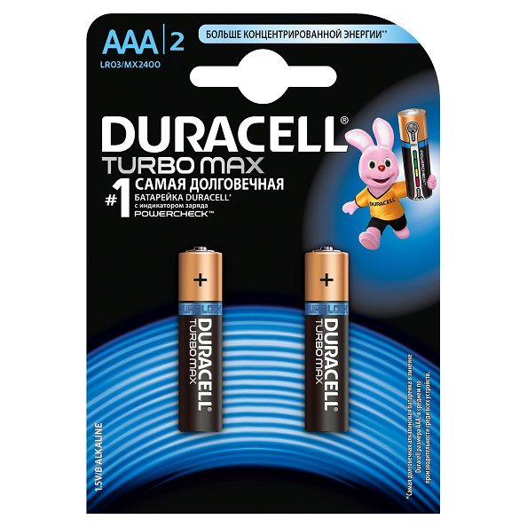 Батарейка алкалиновая Duracell Turbo Max тип AAA 1,5В