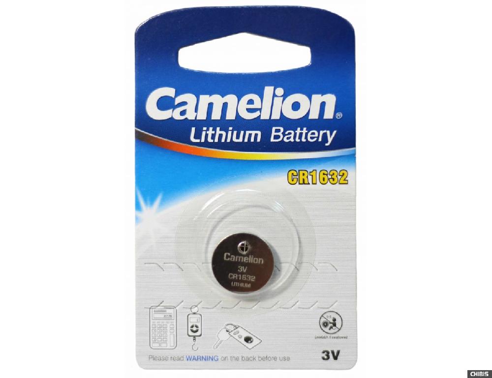 Батарейка литиевая дисковая Camelion 3В тип CR1632-BP1